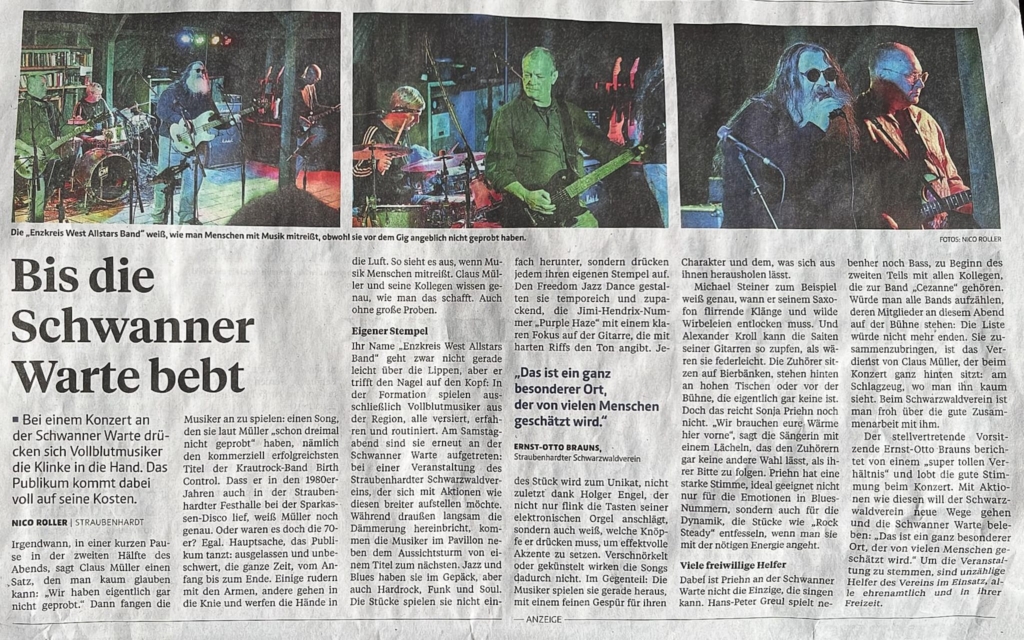 Enzkreis Allstars Konzert Bericht 2025